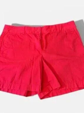 Women's Bright Pink Shorts Mid-Rise